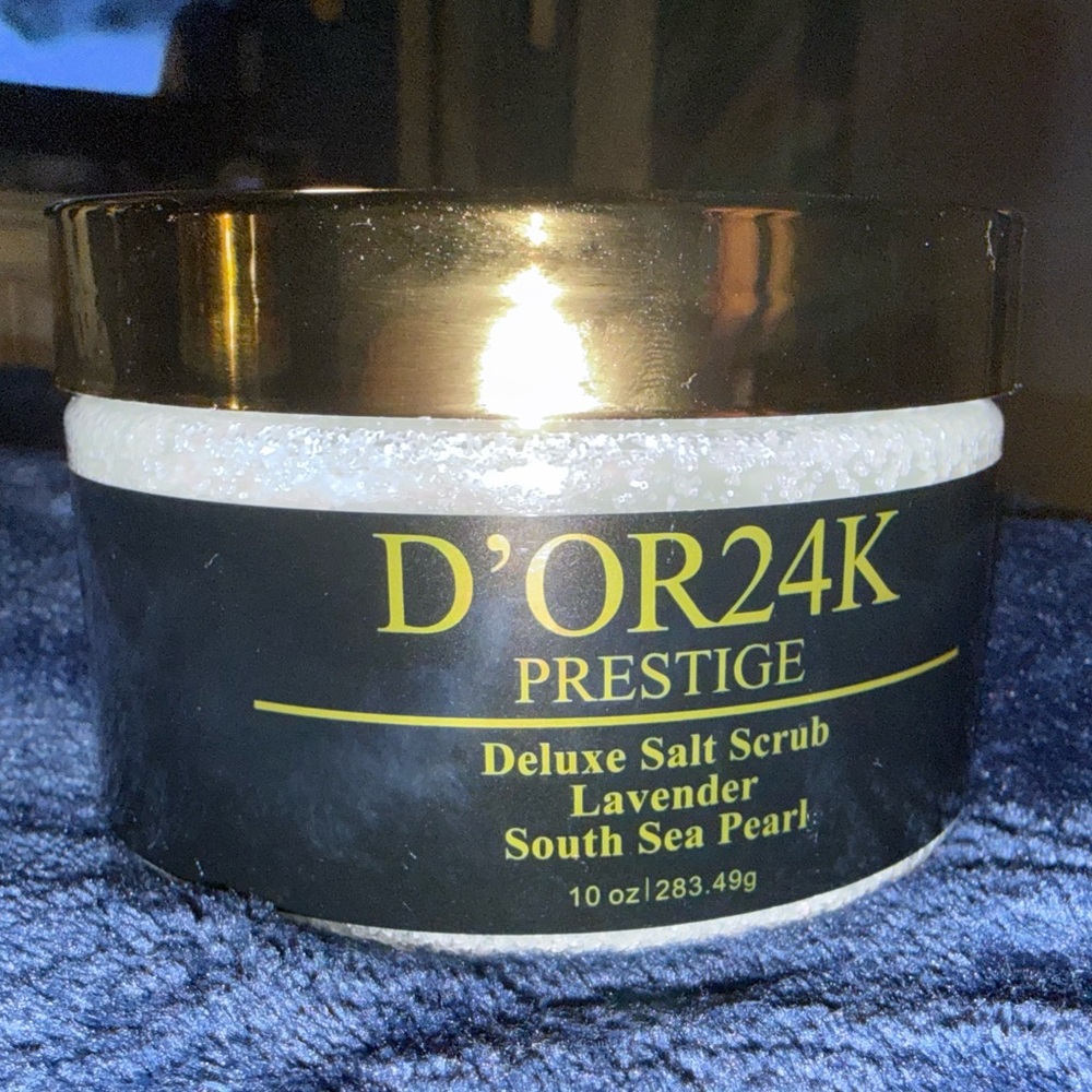 D'Or Skincare D'OR24K Prestige Deluxe Salt Scrub and Butter - Black and Gold